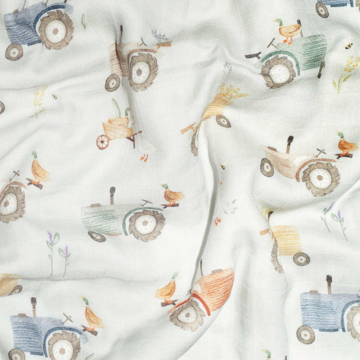 Bee Comfy 4-Layer Blanket (Farmstead)