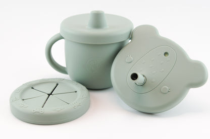 Tasse en silicone d'entraînement pour bébé