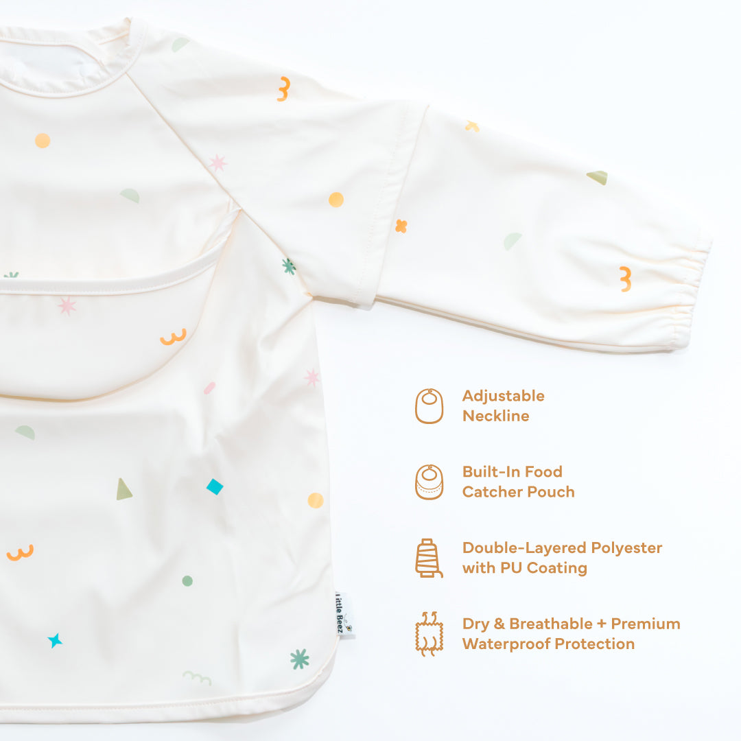 Bee Clean Polyester Bib (Doodle)