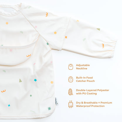 Bee Clean Polyester Bib (Doodle)