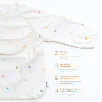 Bee Clean Polyester Bib (Doodle)