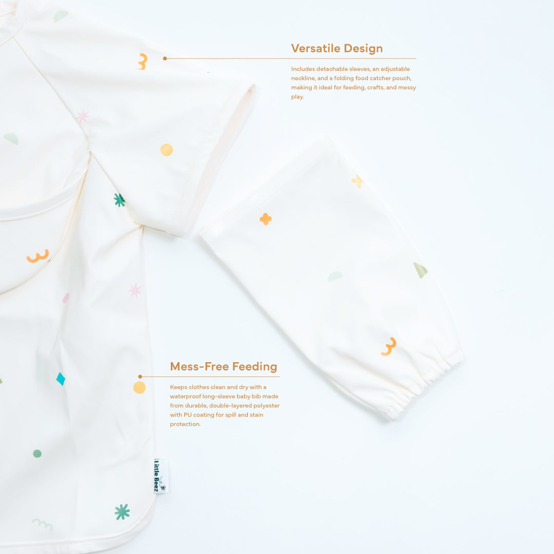 Bee Clean Polyester Bib (Doodle)