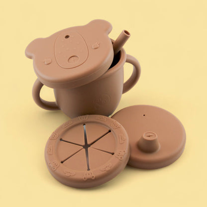 Tasse en silicone d'entraînement pour bébé