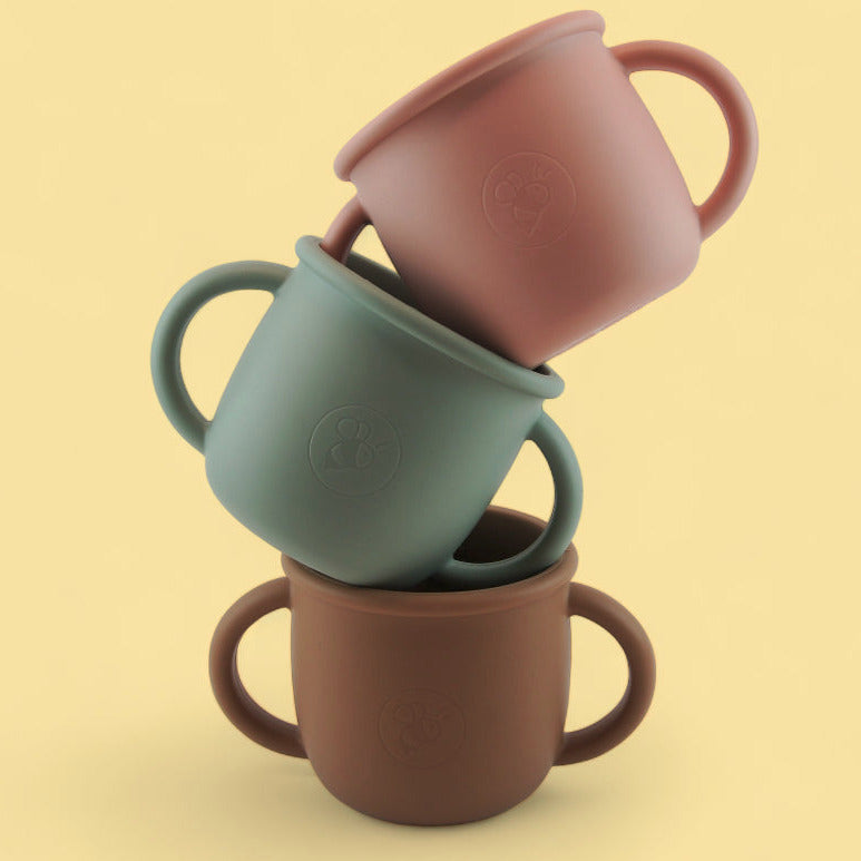 Tasse en silicone d'entraînement pour bébé