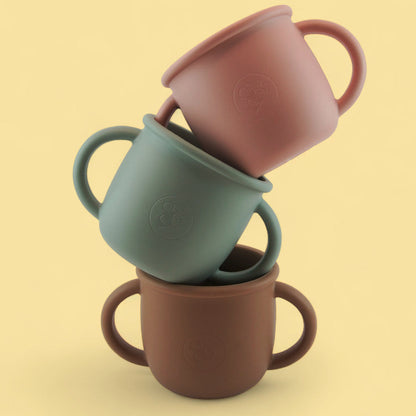 Tasse en silicone d'entraînement pour bébé