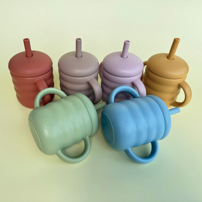 BeeGinnings Silicone Straw Cup