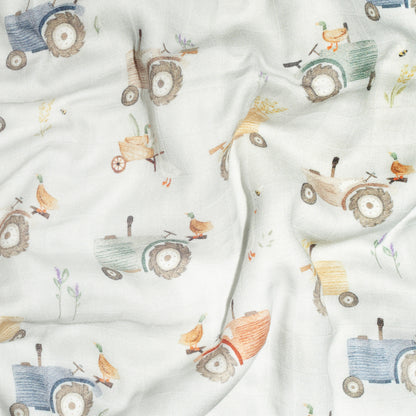 Bee Comfy 4-Layer Blanket (Farmstead)
